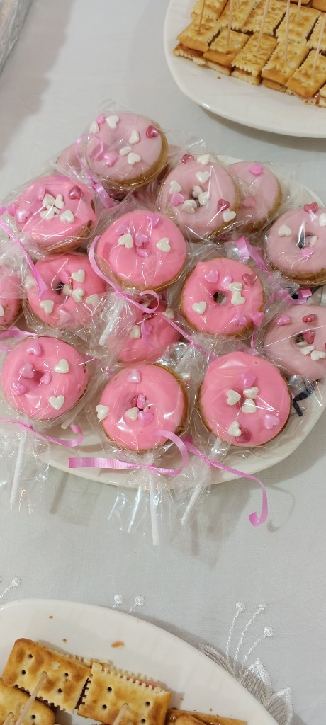 Mini donas rosadas