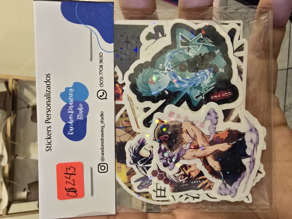 Stickers waterproof Demon Slayers (pack 10
