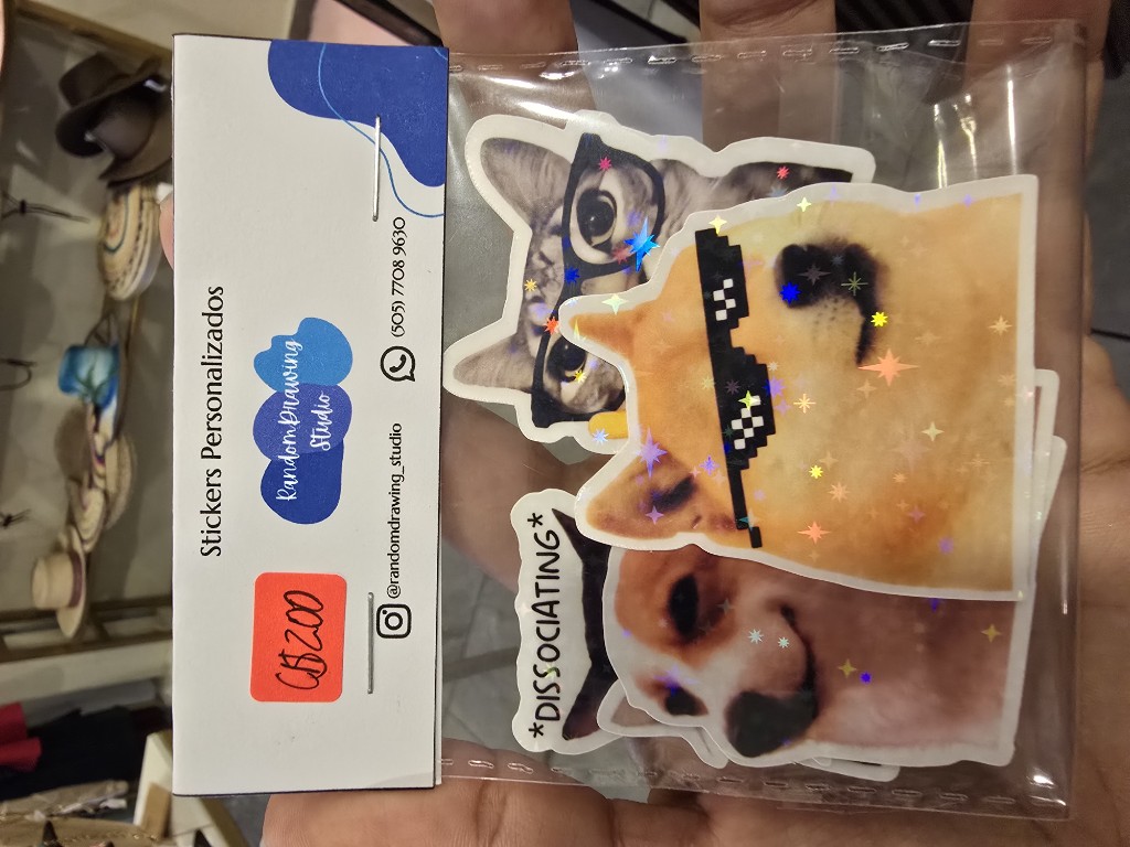 Stickers waterproof Memes (pack 5