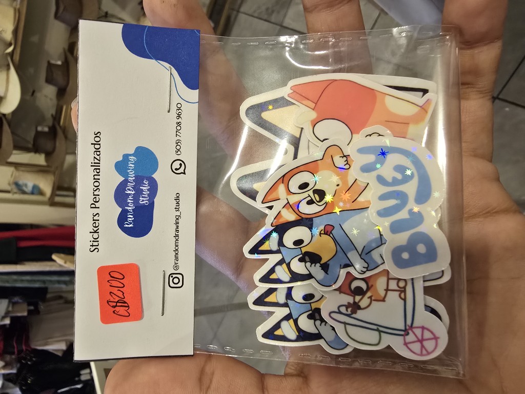 Stickers waterproof Bluey (pack 5)