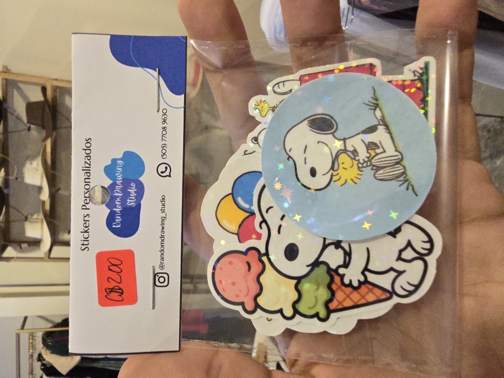 Stickers waterproof Snoopy (pack 5)