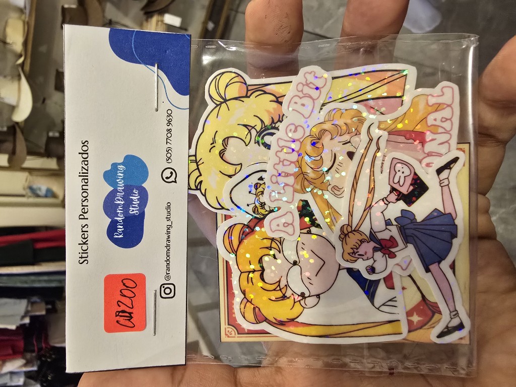 Stickers waterproof Saylor Moon (pack 5)