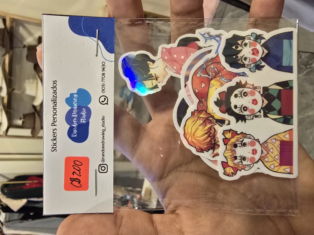 Stickers waterproof Demon Slayer (pack 5)