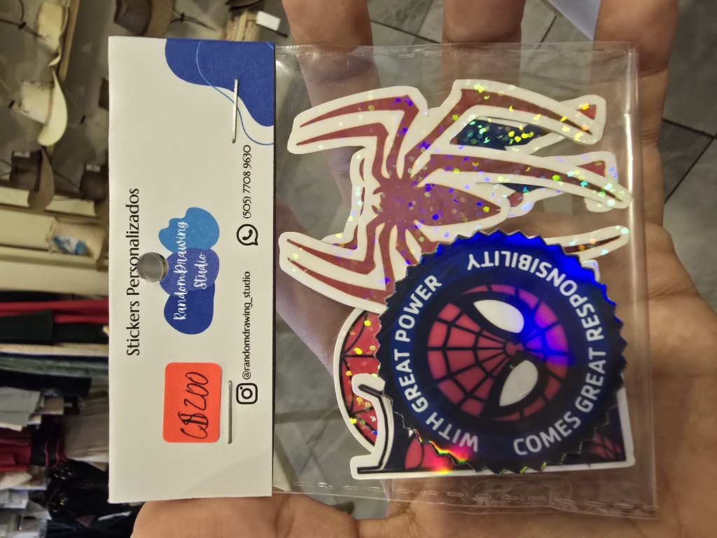 Stickers waterproof Spiderman (pack 5)