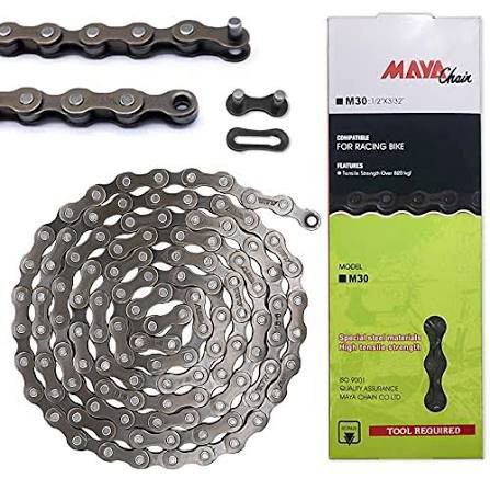 CADENA NEGRA 410-BICI #28 1/2x3/32