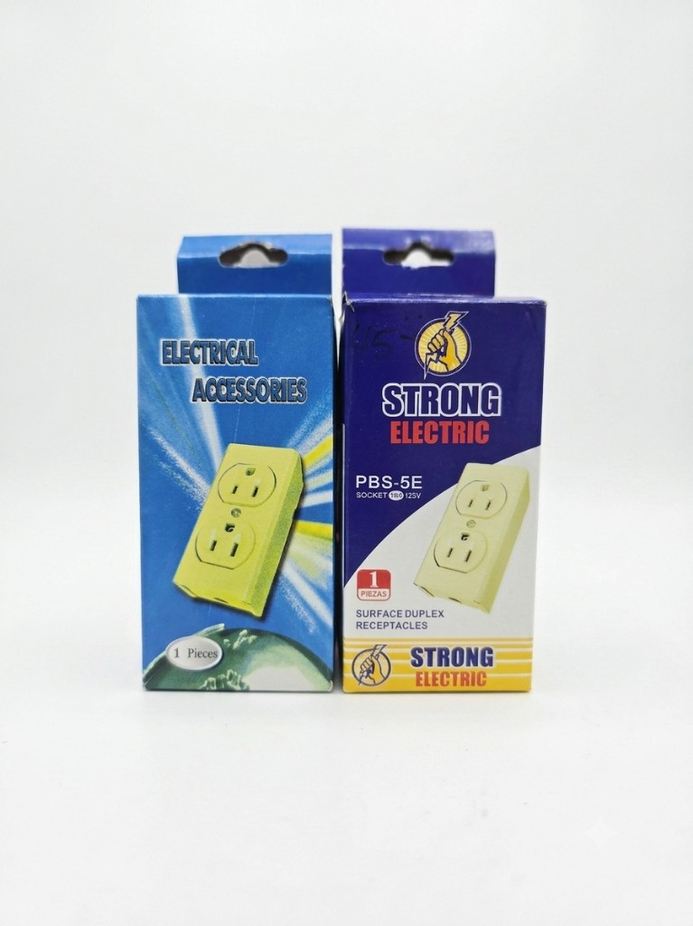 TOMA CORRIENTE METAL PBS-5E COMPLETO STRONG