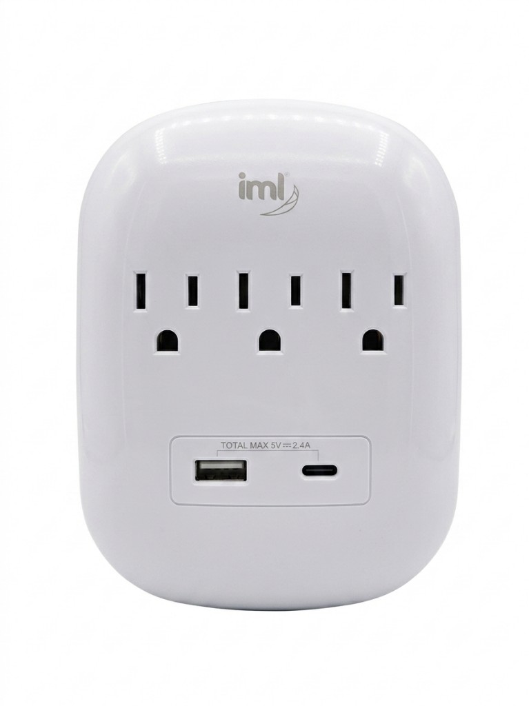 ADAPTADOR TOMA CORRIENTE 5 CONECTORES AM-A5UC MULTICONECTOR IML