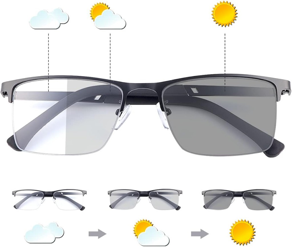 LENTE LECTURA METAL C/PROTECCION SOLAR Y LEER
