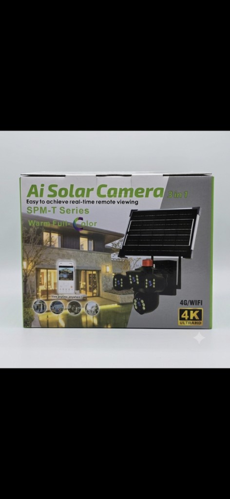 CÁMARA DE SEGURIDAD SOLAR  SXT-21 SOLAR SPM-T 4K WIFI