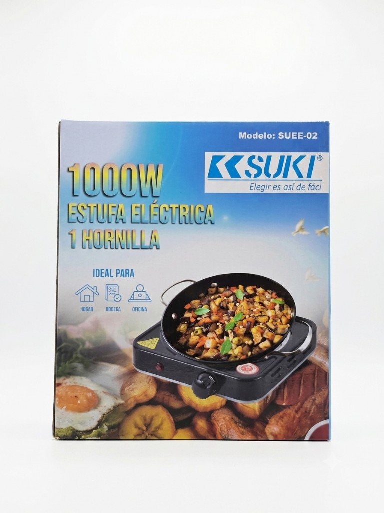 ESTUFA ELÉCTRICA 1000w SUEE-02 UN QUEMADOR SUKI