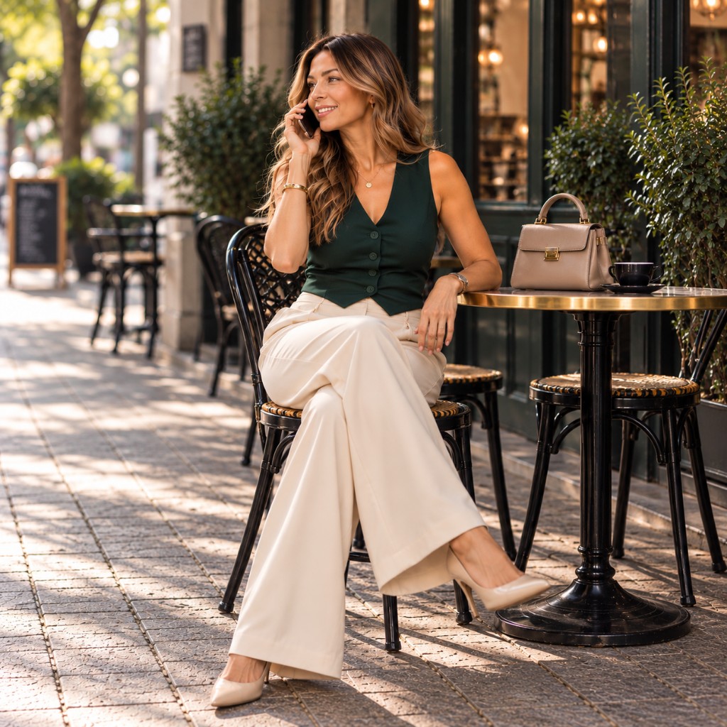 Varenna pantalon palazzo