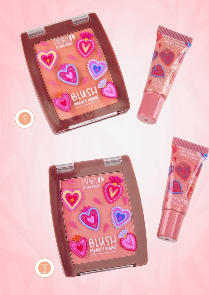 Kit Rubor y Gloss Pinky New