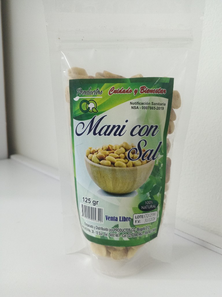 Maní con Sal x 125gr