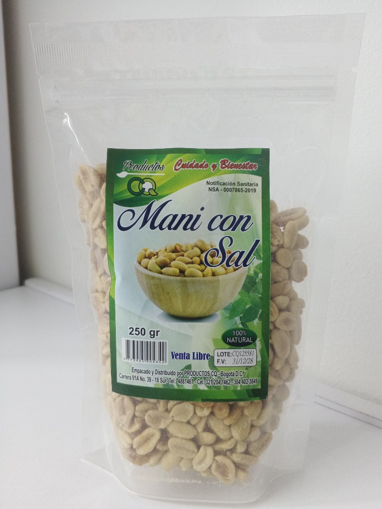 Maní con Sal x 250gr
