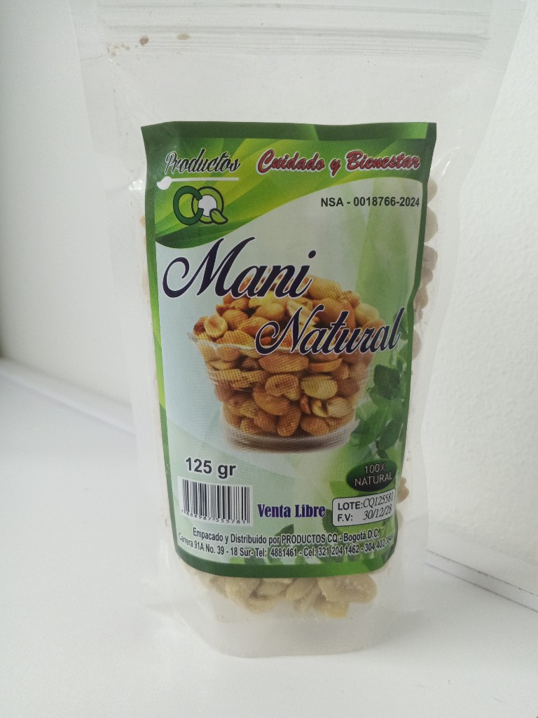 Maní natural x 125gr