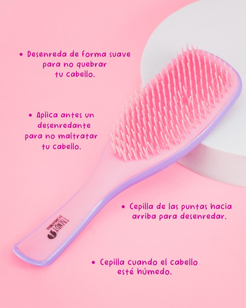 Cepillo Anti frizz Rosado