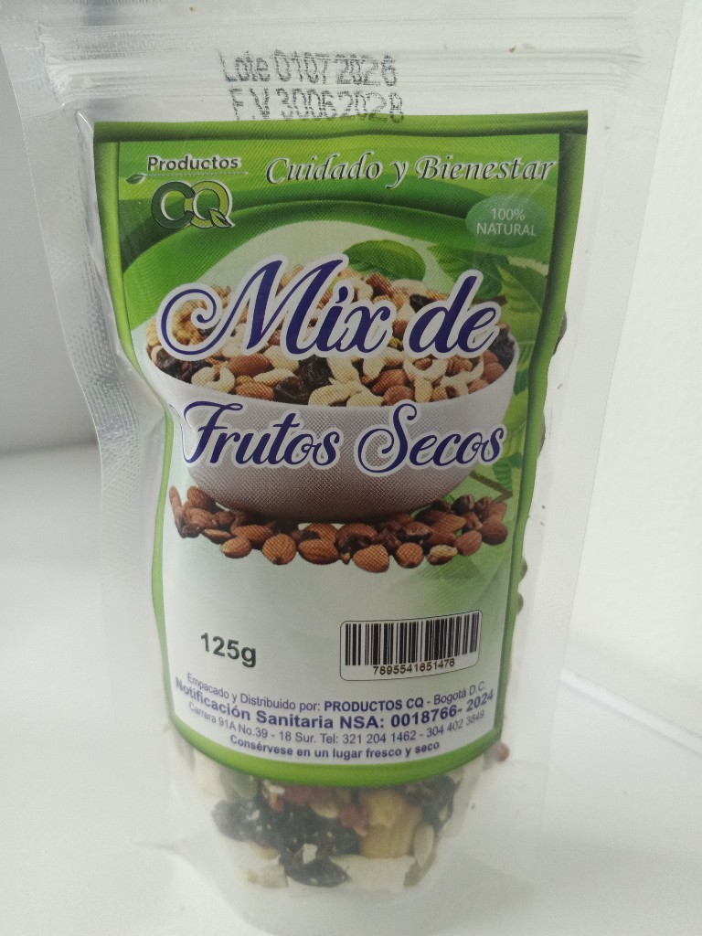Mix de frutos secos x 125gr