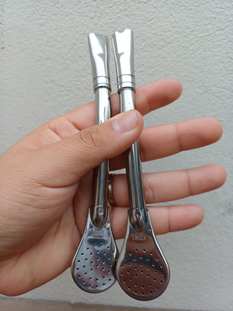 Bombillon Mediano de acero inoxidable