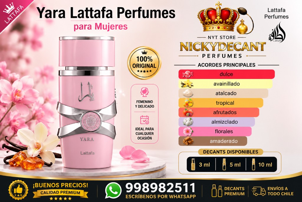 Yara Lattafa rosa perfume