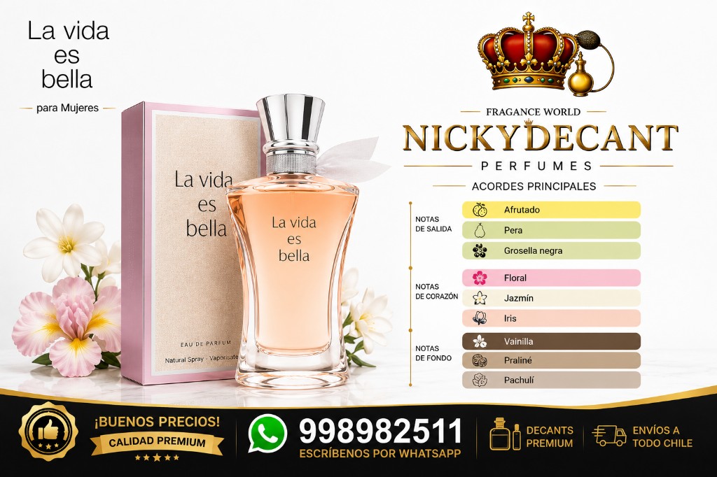 La vida es bella Mujer Fragance World 100ml