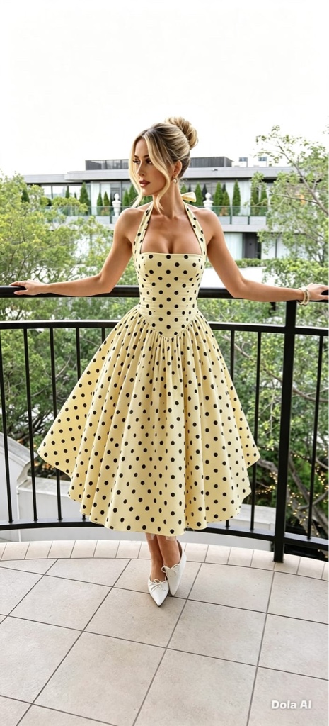 Vestido lunares
