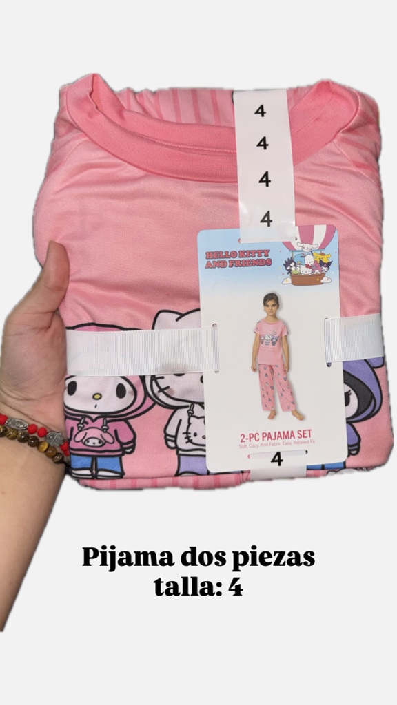 Pijama Hello Kitty rosada