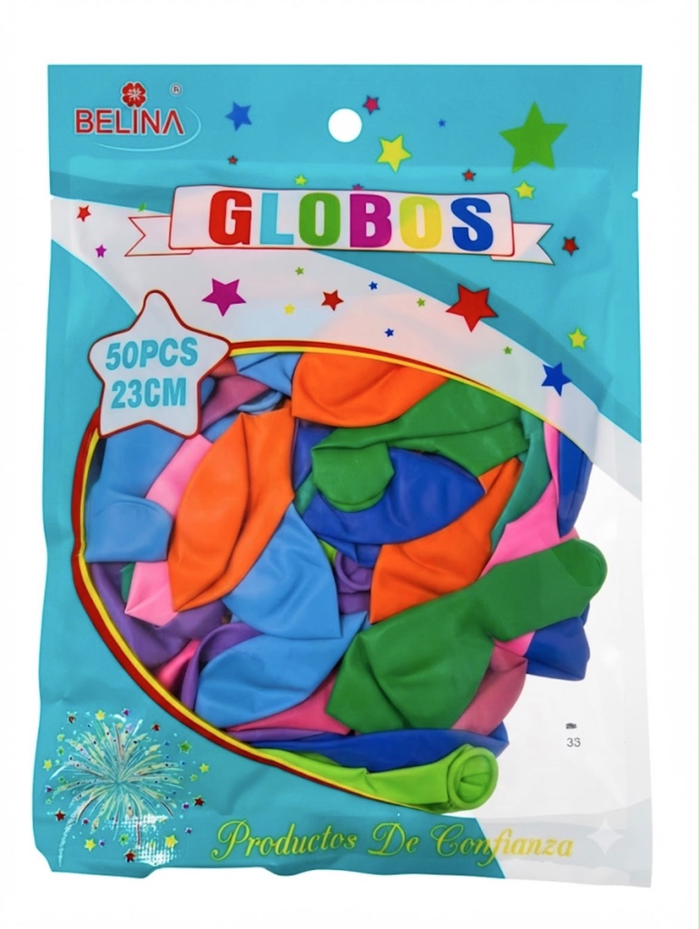 Globos Colores 50und 23cm