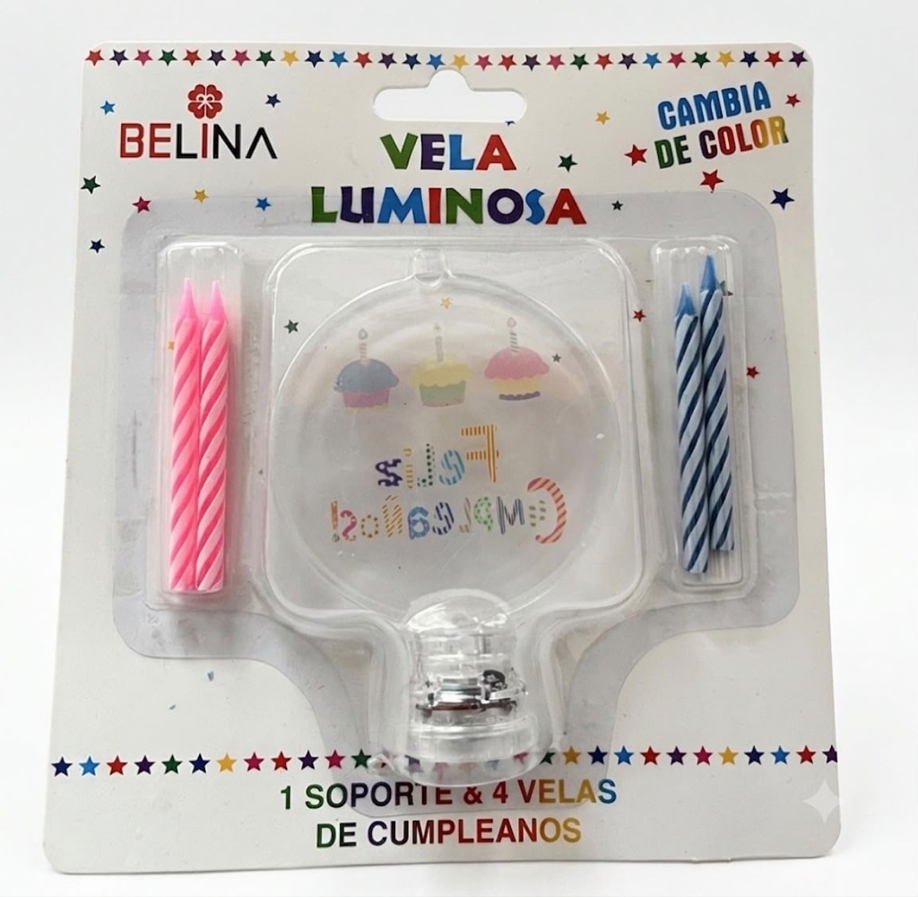 Vela Feliz cumpleaños Luminosa
