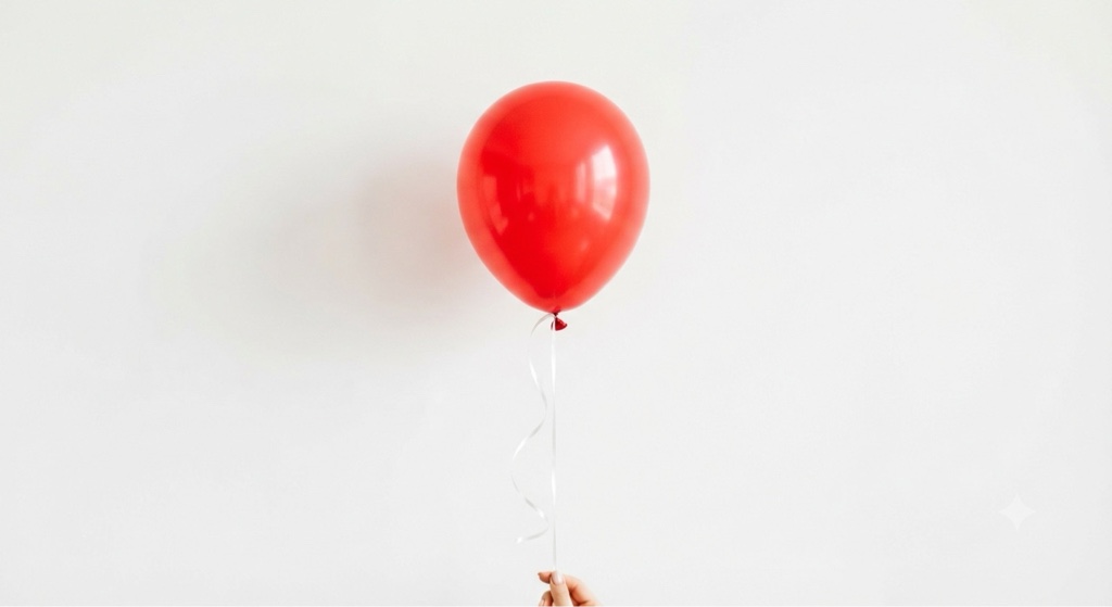 Globo con helio y base