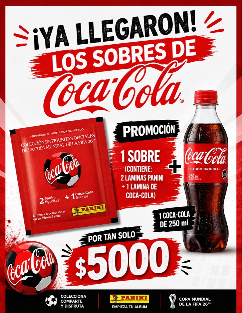 Sobres Coca Cola