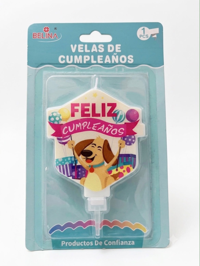 Vela Feliz Cumpleaños Perrito