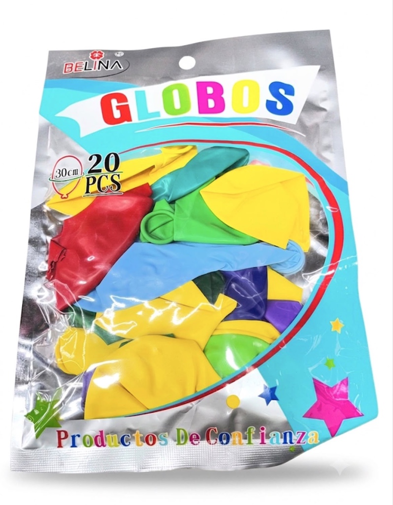 Globos Colores 30cm 20und