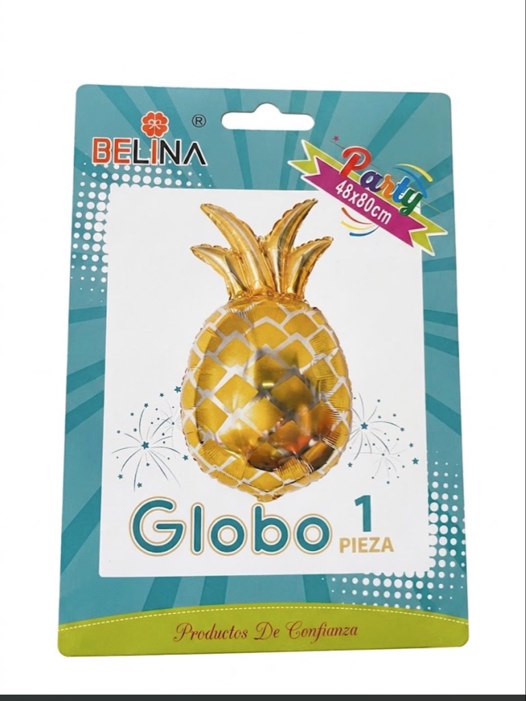 Globo Piña Dorado 48x80