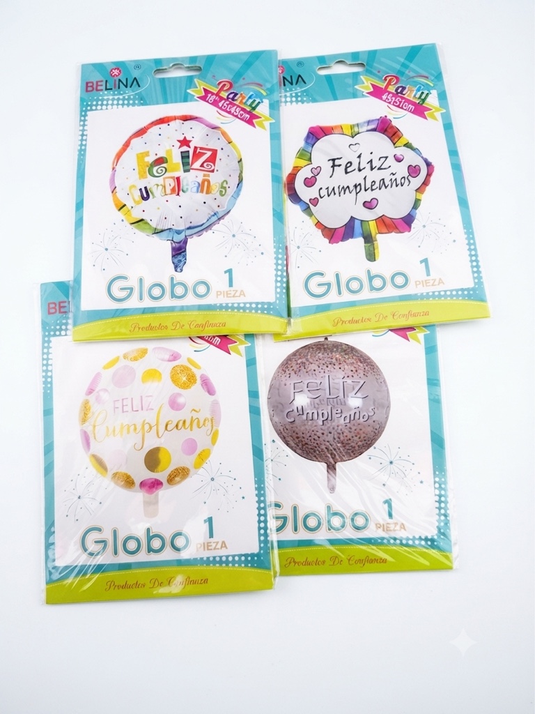 Globo Feliz Cumpleaños Variedades