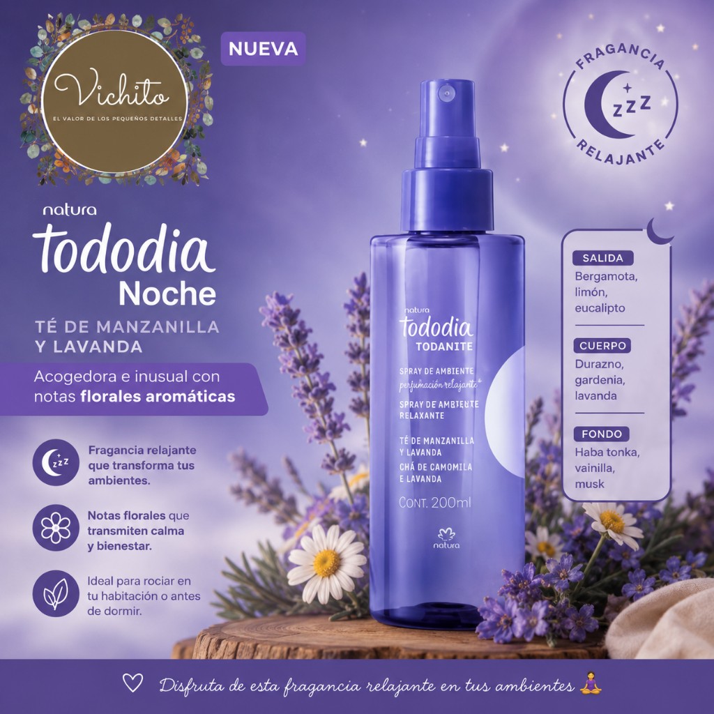 SPRAY DE AMBIENTES TÉ DE MANZANILLA CON LAVANDA