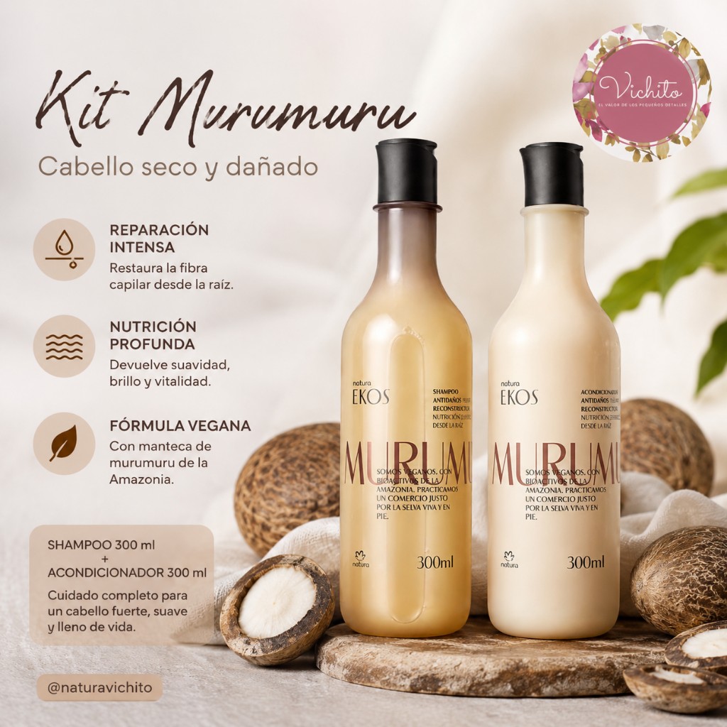 Natura Ekos Murumuru shampoo + acondicionador 300 ml