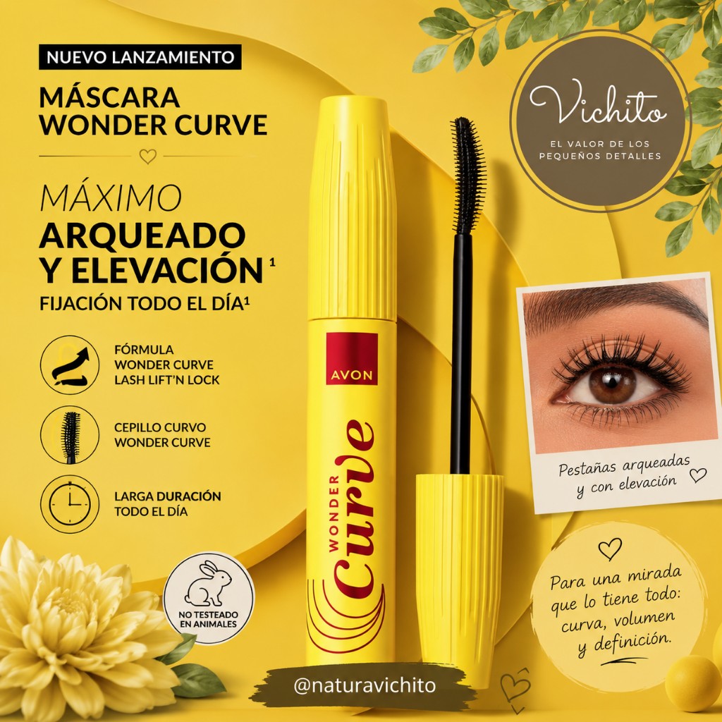 MÁSCARA PARA PESTAÑAS WONDER CURVE AVON