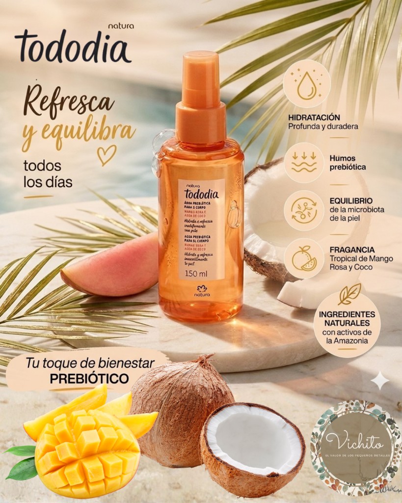 AGUA PREBIÓTICA CORPORAL MANGO ROSA CON AGUA DE COCO