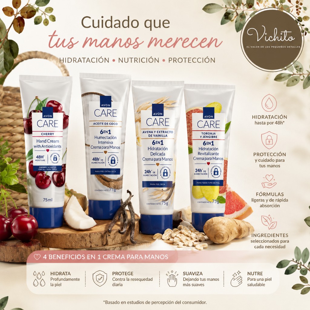 AVON CARE crema manos cherry