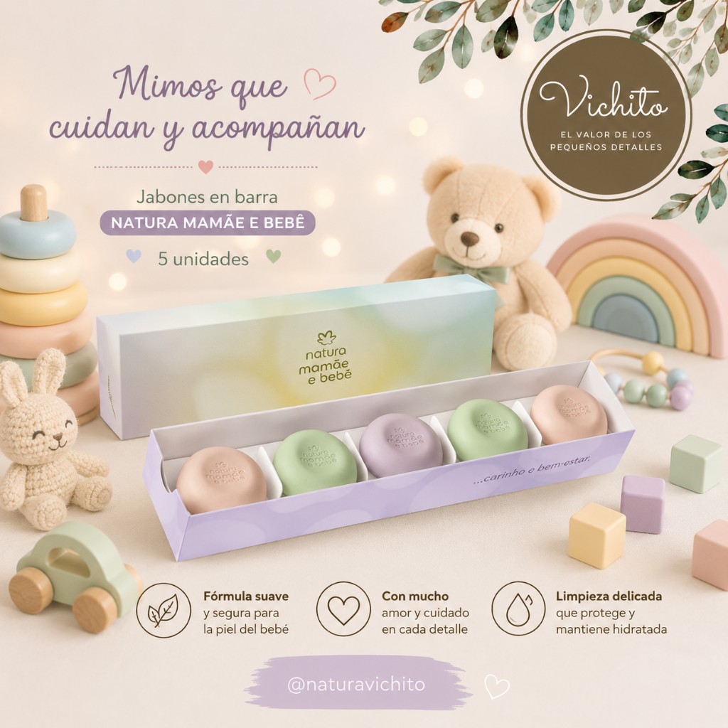 CAJA JABONES SURTIDOS MAMÁ & BEBÉ  5 U