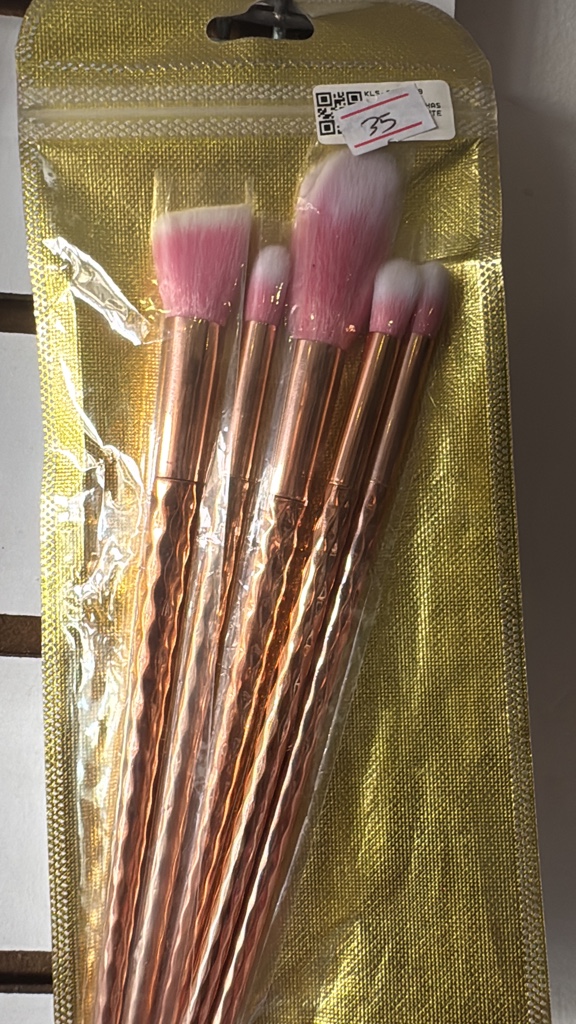 Kit brocha dorada