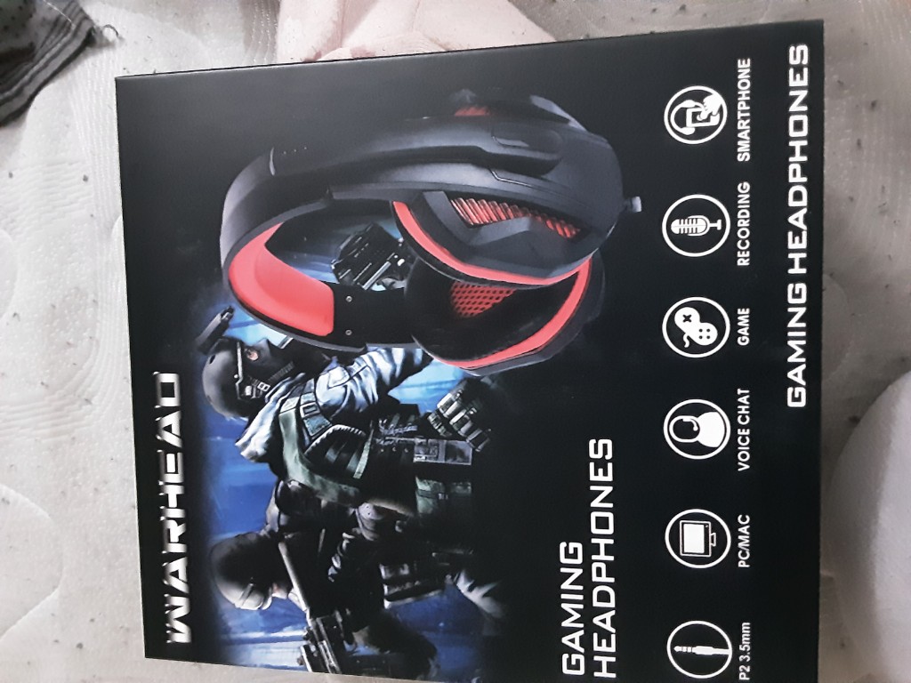 Warhead audifonos gaming negros/rojos