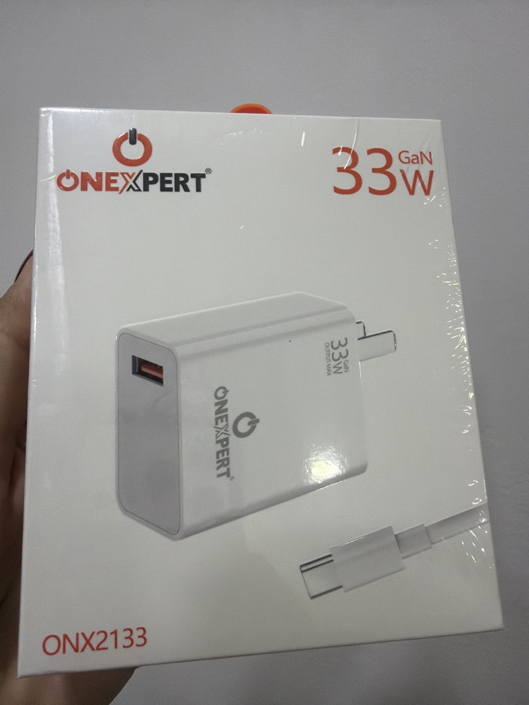 Cargador Onexpert blanco 33W GaN