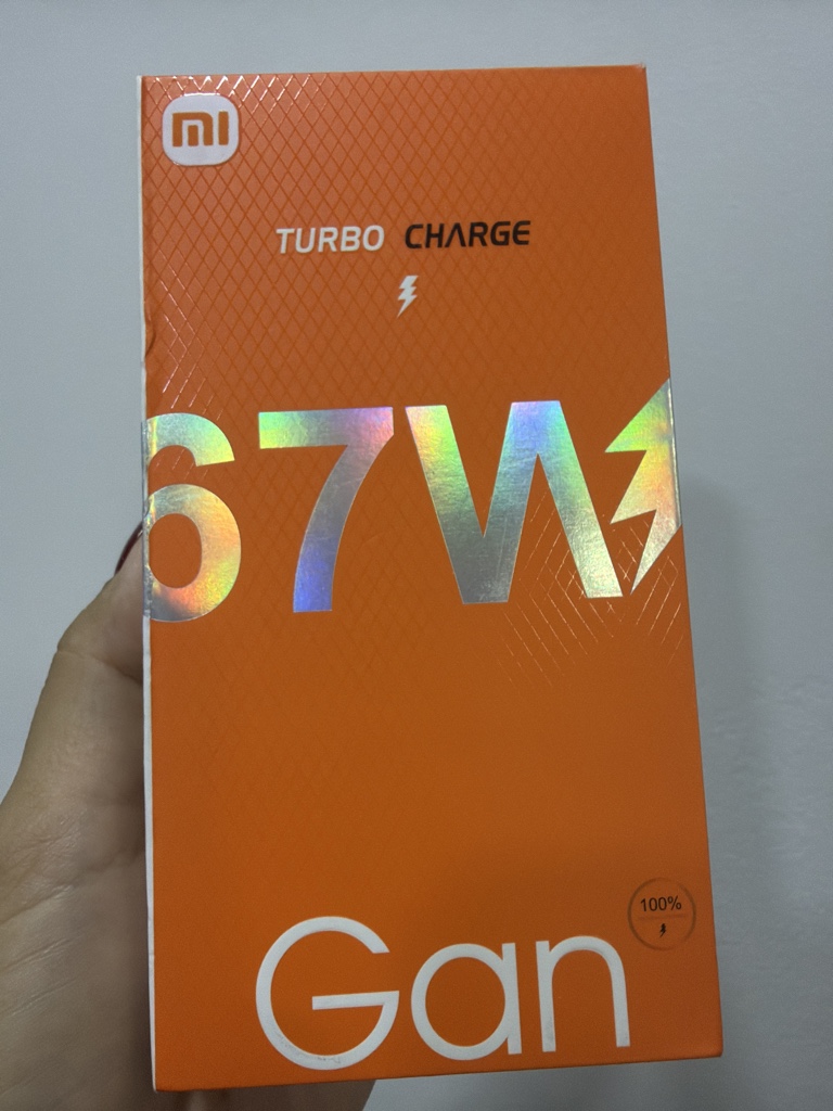 Cargador Xiaomi Turbo Charge 67W caja naranja