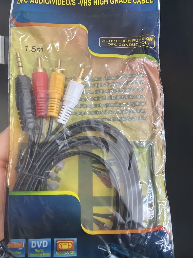 Cable RCA 3 colores 1.5m