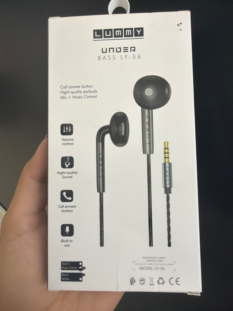 Lummy audifonos negros Type C