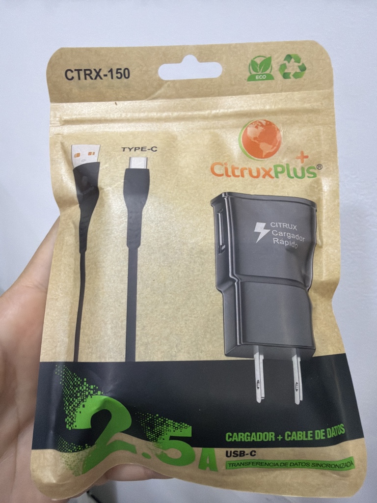 Cargador CitruxPlus Type-C 2.5A