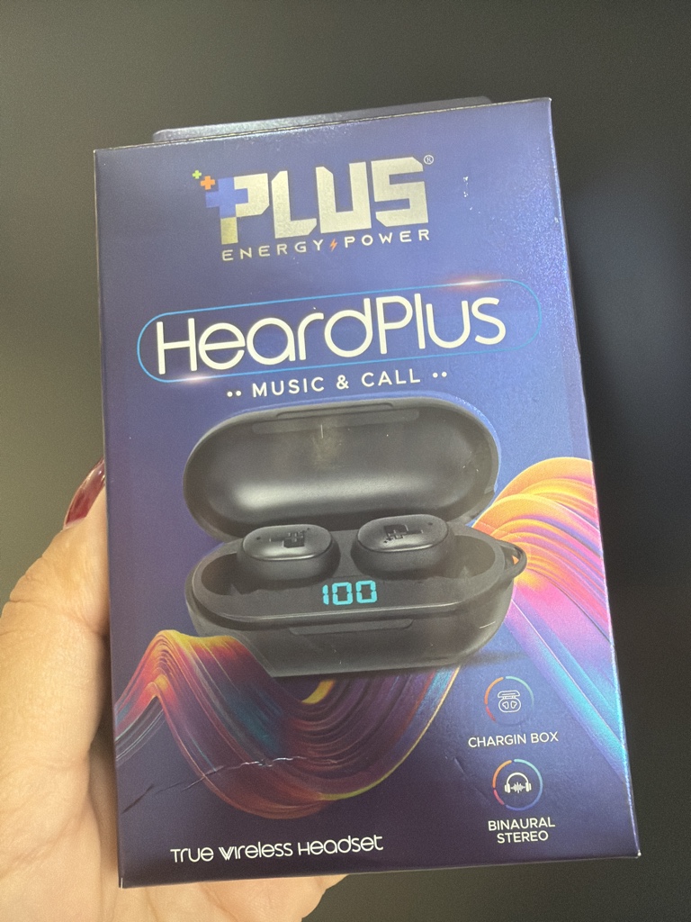 PLUS HeardPlus audífonos inalámbricos negros