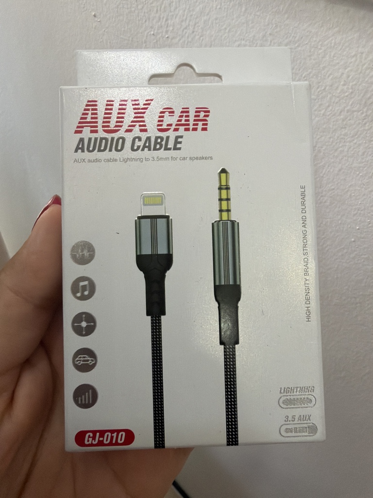 AUX CAR cable Lightning a 3.5mm