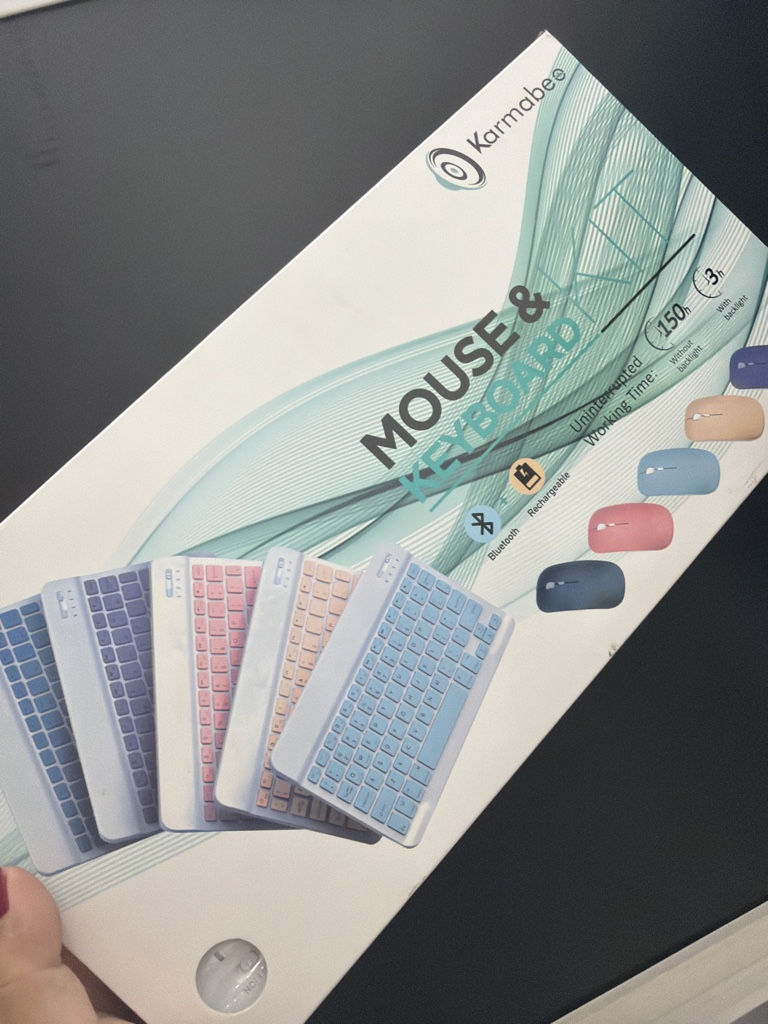 Karmabee mouse y teclado azul